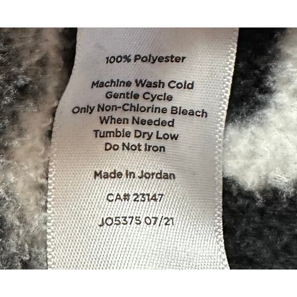 Talbots Winter Fair Isle Half Zip Mockneck Fleece Pullover Black Petite Size LP - Picture 10 of 10